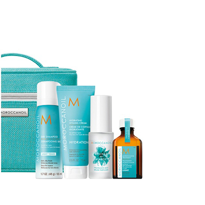 Дорожный набор Moroccanoil 2022 для светлых волос