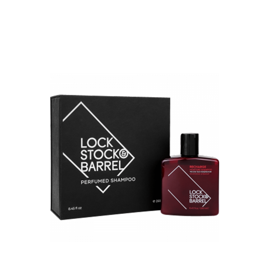 Lock Stock & Barrel Парфюмированный шампунь для жестких волос и бороды Recharge Perfumed Shampoo 250 мл